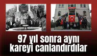97 yıl sonra aynı kareyi canlandırdılar