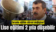 Zorunlu eğitim süresi değişiyor! Lise eğitimi 2 yıla düşebilir