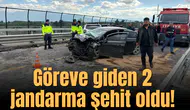 Göreve giden 2 jandarma şehit oldu!