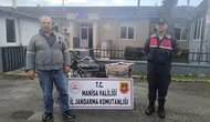 Salihli'de plakasız motosiklet çalıntı çıktı