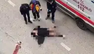 Kadın yolun ortasına yattı sağlık ekipleri ne yapacağını şaşırdı