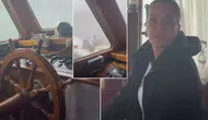 Teknede korku dolu anlar! Yaşadığı panik ünlü oyuncunun yüzüne yansıdı