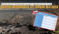 Manisa Çevre İl Müdürlüğü kuralları çiğneyenlere acımadı: Çevreyi kirletenlere 121 milyon lira ceza