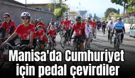 Manisa'da Cumhuriyet için pedal çevirdiler