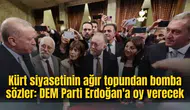 Kürt siyasetinin ağır topundan bomba sözler: DEM Parti Erdoğan'a oy verecek