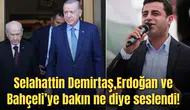Selahattin Demirtaş'tan Erdoğan, Bahçeli ve Öcalan'a çağrı
