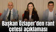 Başkan Özlaper’den rant çetesi açıklaması