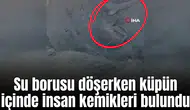 Su borusu döşerken küpün içinde insan kemikleri bulundu