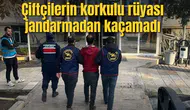 Çiftçilerin korkulu rüyası  jandarmadan kaçamadı