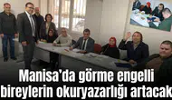 Görme engelliler için kabartma okuma yazma kursu açıldı