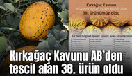 Kırkağaç kavunu resmen tescillendi