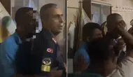 Yangın yerinde linç edilmekten jandarma kurtardı