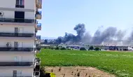 Manisa'da hurda deposunda yangın