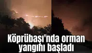 Köprübaşı'nda orman yangını başladı