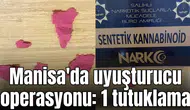 Manisa'da uyuşturucu operasyonu: 1 tutuklama