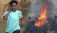 O ilçede alevler yeniden şiddetlendi