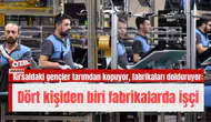 Kırsaldaki gençler tarımdan kopuyor, fabrikaları dolduruyor: Dört kişiden biri fabrikalarda işçi