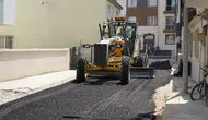 Manisa'da o mahalleye sıcak asfalt uygulaması