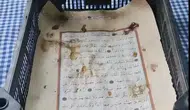 İncir kasasından Kuran-ı Kerim sayfası çıktı!
