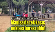 Vatandaş sıcaktan kavruldu: Manisa’da tek kaçış noktası burası oldu!