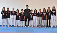 Minik tekwandoculardan 9 madalya