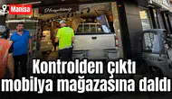 Kontrolden çıktı  mobilya mağazasına daldı