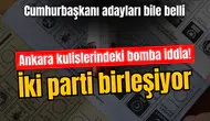 Ankara kulislerindeki bomba iddia! İki parti birleşiyor