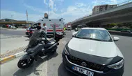 Kavşakta kaza: Motosiklet sürücüsü yaralandı