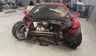 17 milyon liralık Ferrari bakın bu hale nasıl gelmiş