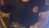 Kanalizasyonda mahsur kalmıştı itfaiye ekipleri tarafından kurtarıldı