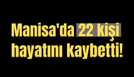 Manisa'da 22 kişi hayatını kaybetti
