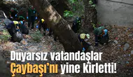Duyarsız vatandaşlar Çaybaşı’nı yine kirletti