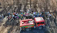 SOMA’DA İLKOKUL ÖĞRENCİLERİ ORMAN YANGINLARININ İZLERİNİ YERİNDE GÖRDÜ