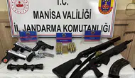 Jandarma ruhsatsız tabanca ve fişek ele geçirdi