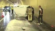 Tünelde feci kaza: 4 araç birbirine girdi