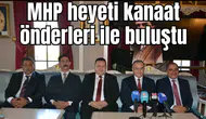 MHP heyeti kanaat önderleri ile buluştu