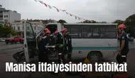 Manisa itfaiyesinden tatbikat