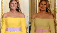 Melania Trump'ın giydiği elbise olay yarattı
