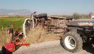 Turgutlu'da kamyonet takla attı: 2 yaralı