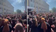 Öğrenciler okul önünde toplanıp aynı sloganı attı! Gerekçeleri oldukça vahim