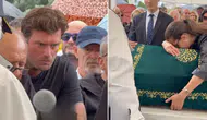 Cenazede yürek yakan anlar: Kıvanç Tatlıtuğ dakikalarca tabuta baktı