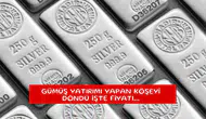 Gümüş yatırımı yapan köşeyi döndü işte fiyatı...