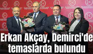 Milletvekili Akçay, Demirci'de teşkilatın çalışmalarını yerinde inceledi