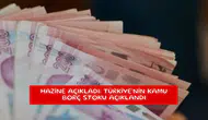Hazine açıkladı: Türkiye'nin kamu borç stoku açıklandı