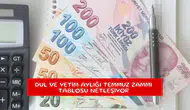 Dul ve yetim aylığı temmuz zammı tablosu netleşiyor