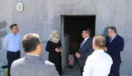 Rektör Kibar Saruhanlı MYO inşaatında incelemelerde bulundu