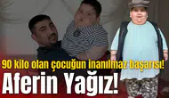 90 kilo olan çocuğun inanılmaz değişimi!