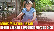 Başkan Dutlulu'dan minik Mina'ya bisiklet sürprizi