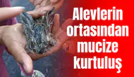 Alevlerin ortasından mucize kurtuluş:  Ekiplerin müdahalesiyle hayata tutundular