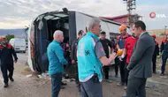 Yolcu otobüsü devrildi: 1 ölü, 40 yaralı